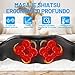 Imagen de TAKRINK Masajeador Shiatsu Masajeador Cuello Hombro 16 Cabezales de Masaje Refuerzo de Velcro 3 Velocidad Dirección Ajustable Relajación con Calor Cable de Alimentación 1
