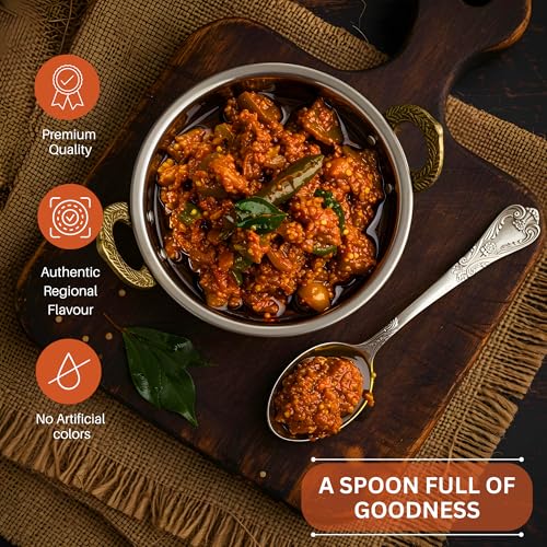 Image of Nilon's Sher-E-Punjab Mixed Pickle (475g) Homemade Aachar | Spicy & Tangy Pickle in Authentic Punjabi Style with Raw Mango, Lemon, Mustard Oil & Spices Mixed with No Added Artificial Colour