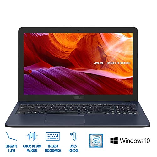 Notebook ASUS Laptop X543UA-GO3092T - CORE I5 / 4 GB / 1000 GB / Windows 10 Home / Cinza Escuro