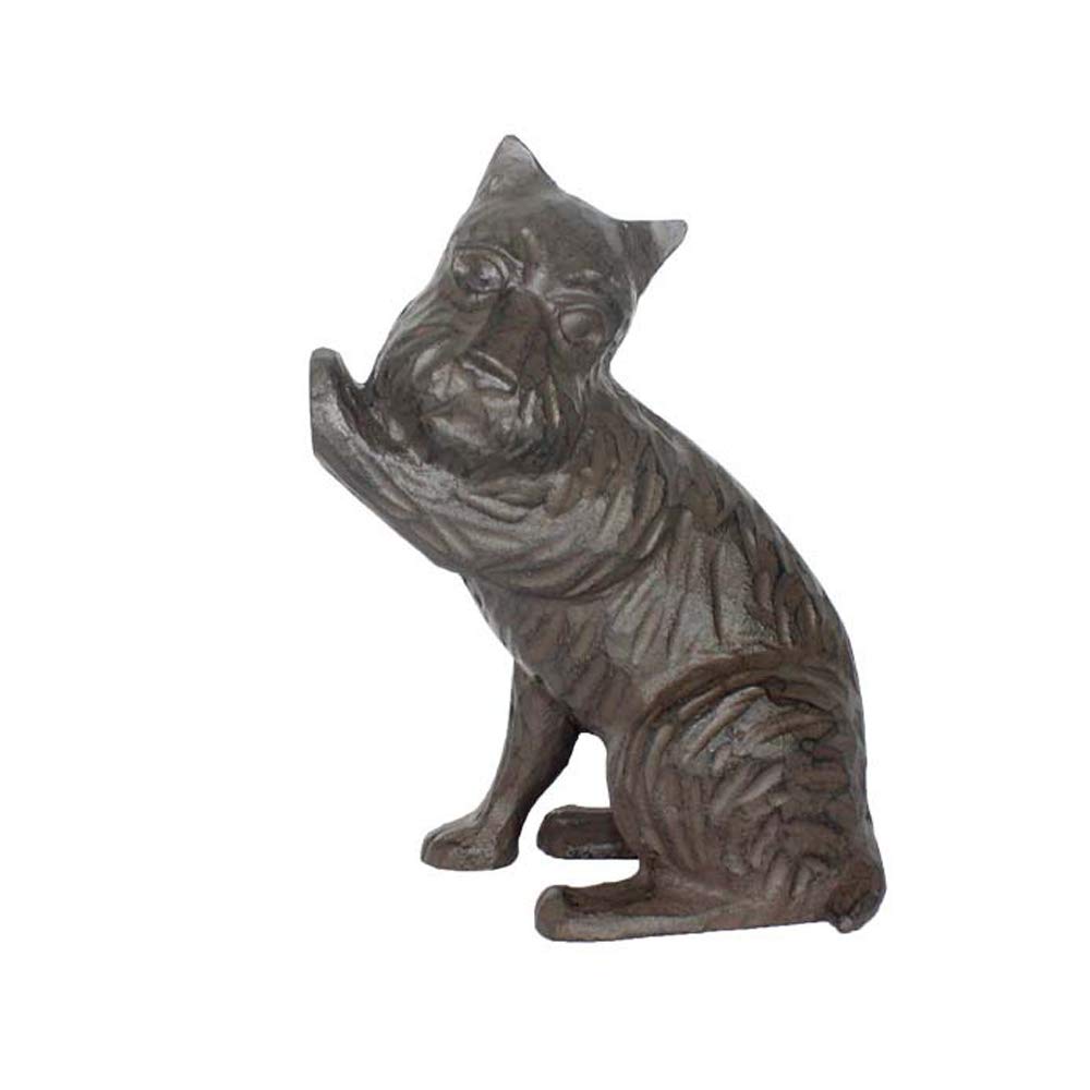 SportTent Cast Iron Door Stopper Decorative Dog Cat Mouse Doorstop (Dog)