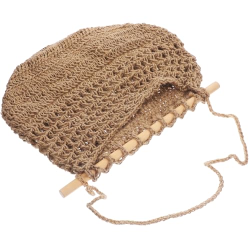 iplusmile Cesta Colgante Tejida para Frutas y Verduras de Pared Cesta de Almacenamiento Rústica de 685X35 CM Cuerda de Yute Decoración Bohemia para Cocina y Comedor