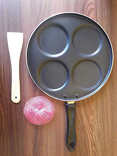 Uttapa tawa anti-adhésive à 4 cavités pour une cuisson saine sans attacher - 3