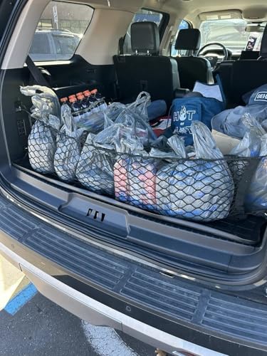 EACCESSORIES EA Rear Trunk Organizer Cargo Net for Ford Expedition 20182026 Envelope Style Cargo Net for SUV Premium Mesh Car Trunk Organizer Vehicle Carrier Storage Compatible with Expedition