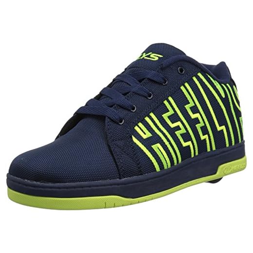 Heelys Kid's Split Sneaker, Navy/Bright Yellow, 3 Medium US Big Kid