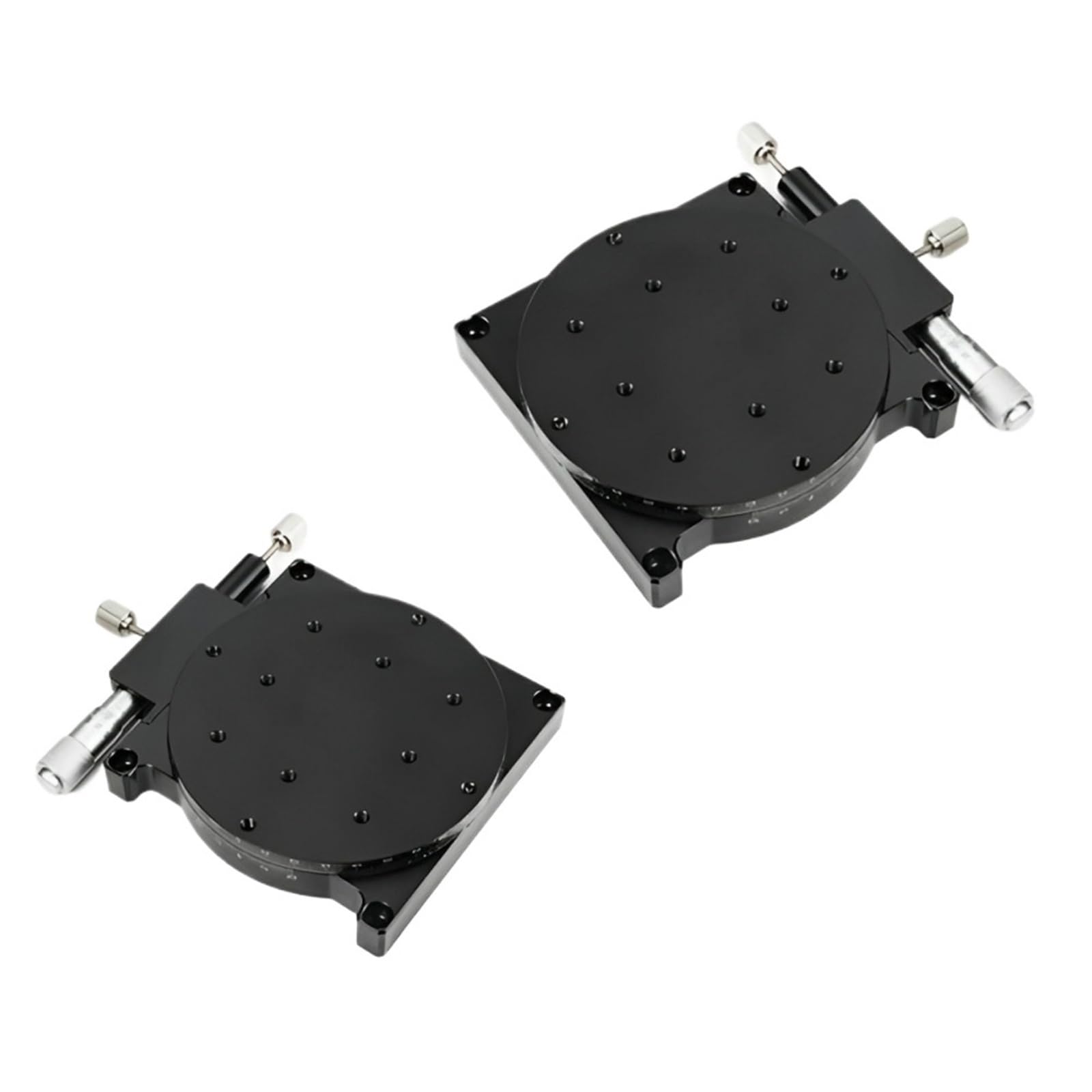 IGNVXMGKP R Axis 100mm RS100-L RS100-R 360° Rotation Precision Manual Sliding Table Displacement Adjustment Platform Optical Micrometer(RS100-L)