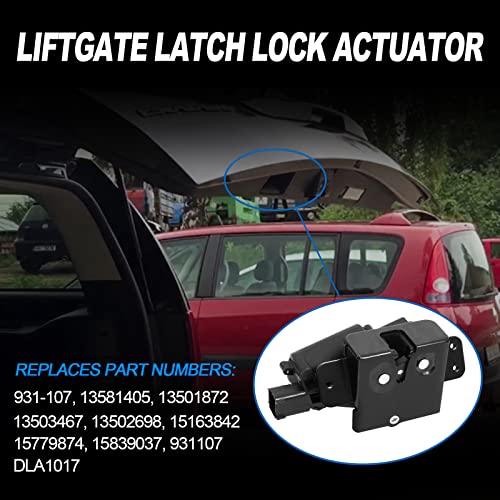 Autobaba 931-107 Rear Power Tailgate Liftgate Latch Lock Actuator Motor 13501872 13581405 Compatible With Gmc Acadia Yukon Terrain Chevy Suburban Tahoe Traverse Cadillac Escalade #TOP2