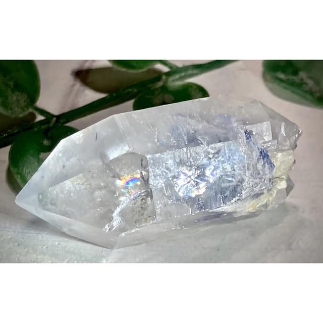 思慮の石☪︎⋆˚ レインボー　デュモルチェライトインクォーツ　ラフストーン　原石 Amazon.co.jp: 思慮の石 レインボー デュモルチェライトイン