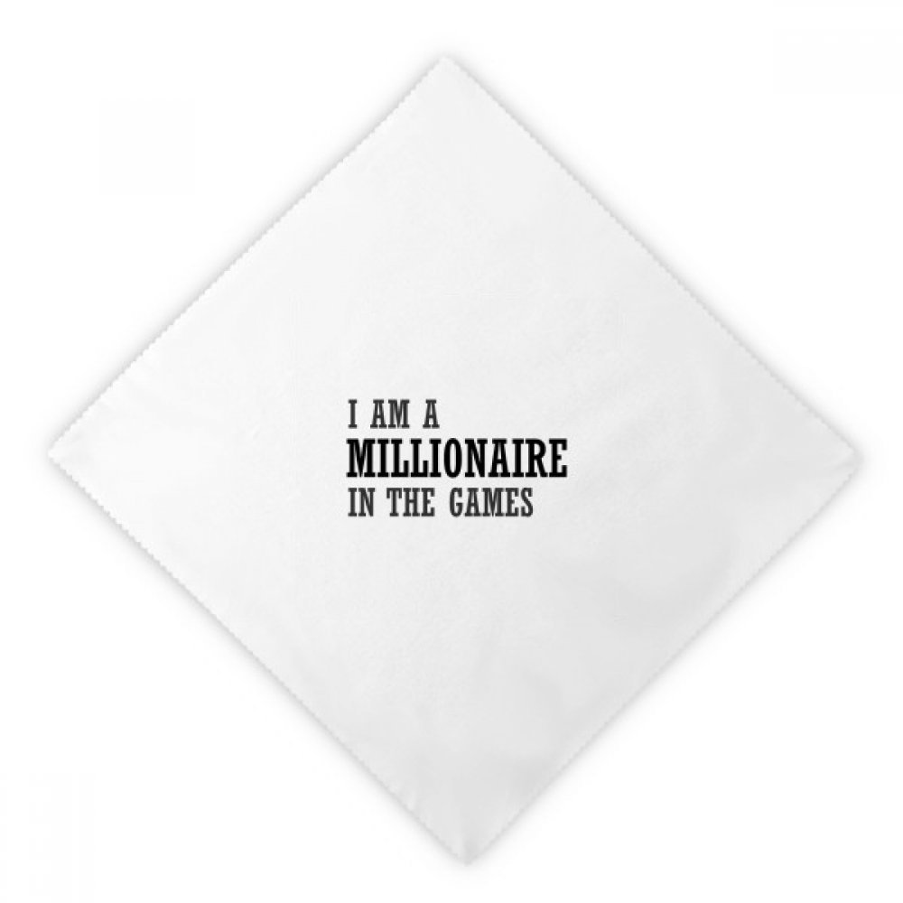 Napkins Jeux lot de serviettes de table en tissu blanc premium
