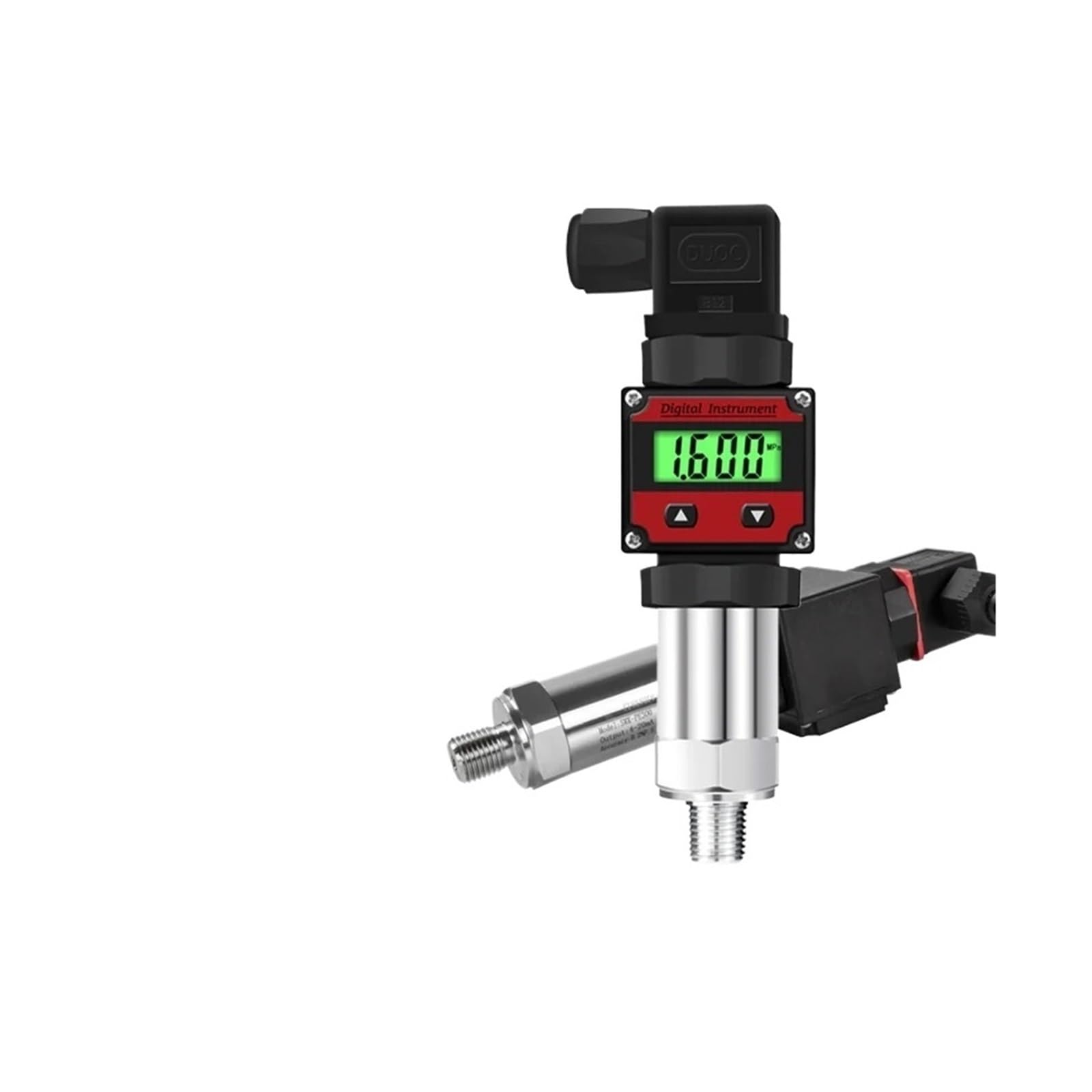 MXXDMOPD Pressure Transmitter Sensor LCD Display Splay G1/4 24V 4-20mA 0.2% 0-600bar Optional Pressure Transducer(0-10v Output,0-50bar)