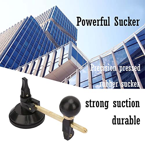 Ezweiji Heavy Duty Circular Glass Cutter With Suction, Adjustable Diamond Glass Cutter Tool Set With Round Knob Handle And Suction Cups #TOP4
