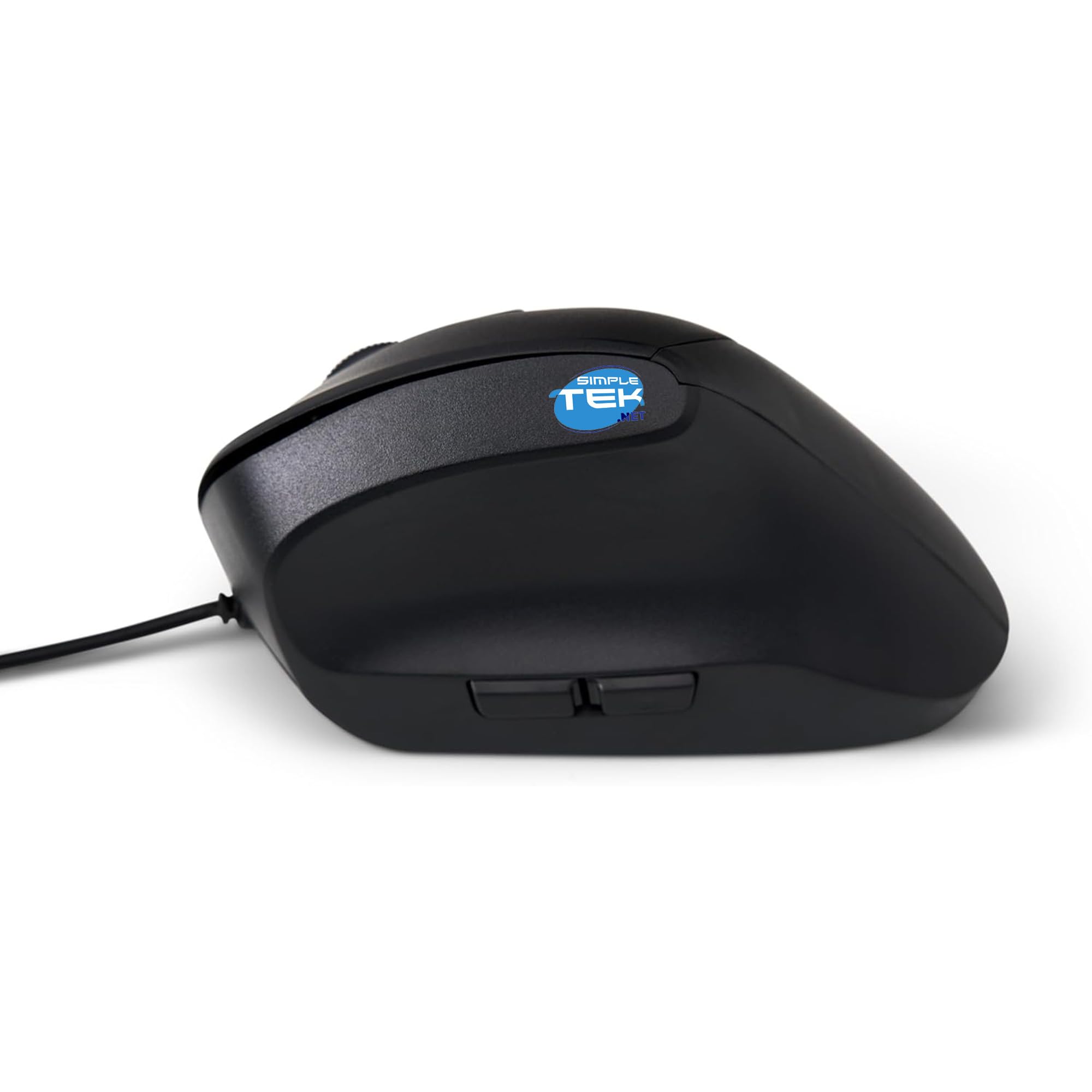 SIMPLETEK - Ergonomiczna mysz pionowa przewodowa USB - Regulowany czujnik DPI 1200-3600 - Konstrukcja Anti-Grip - Kabel 1,6 m