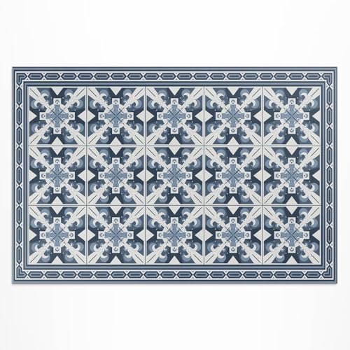 Tapis de balcon imperméable et résistant aux UV style losanges