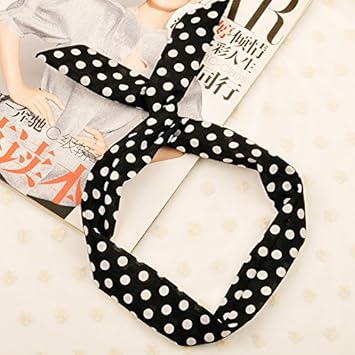 Amazon 簡単アレンジ ワイヤー入りうさ耳カチューシャ 忙しいお姉さんから魔女の少女までヘアバンドコーデに Bタイプ スポーツ アウトドア