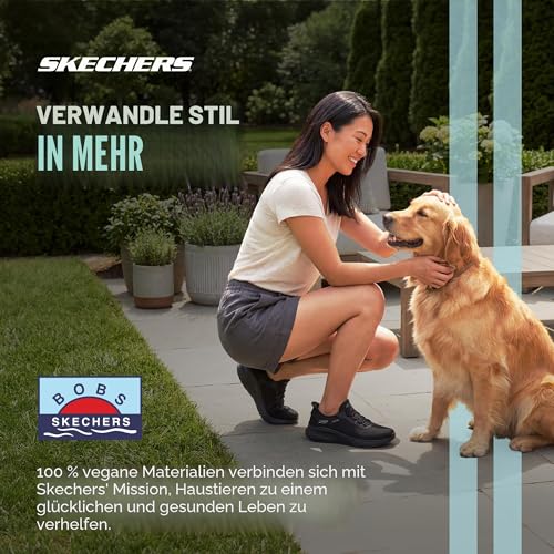Skechers Damen Hands Free Slip Bobs Squad Chaos-in Color Sneaker, BBK, 39.5 EU Weit – Ansicht 5