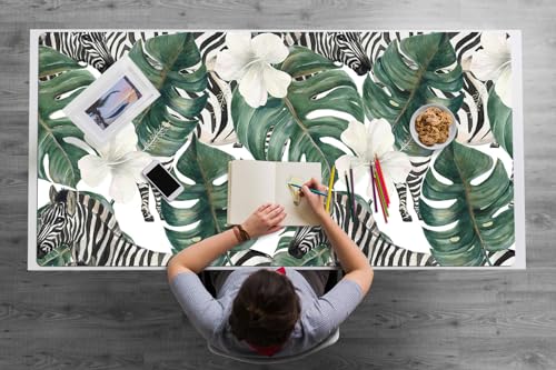 Sous-main de bureau en vinyle PVC aux finitions de bords arrondis