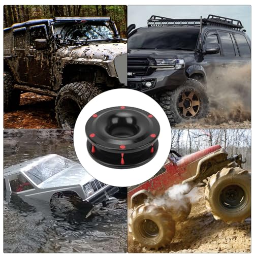 Heavy Du Recovery Seilrolle – 9,979 kg Seilwinde Catch-Ring für 12 mm Seil – ideal für SUV, ATV, Off-Road-Abschleppen und LKW-Erholungsequint