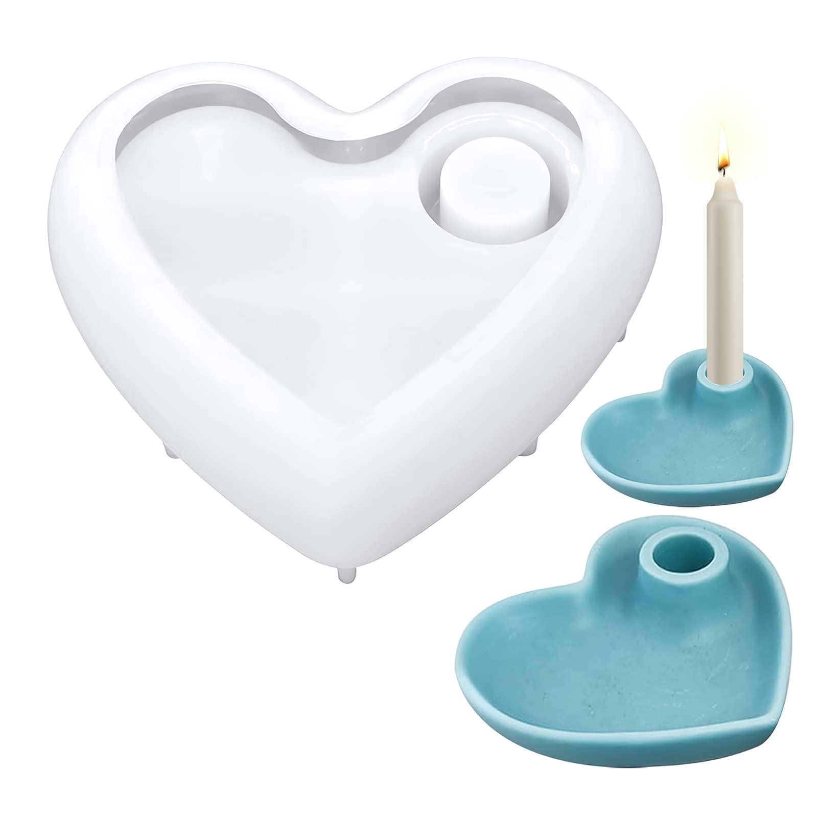 Stampo In Silicone A Forma Di Cuore Per Colate Fai Da Te – Per Candele, Cioccolato, Sapone E Resina, Regalo Romantico - 2