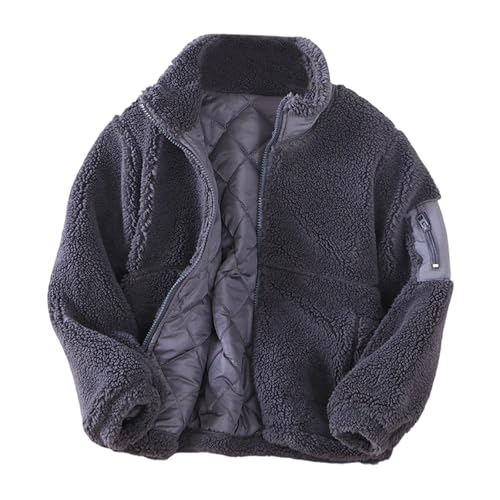 Cardigans Summer Kids Sherpa Lined Hooded Jacket (3-16Y) Thick Fleece Winter Warm Outerwear Hoodie