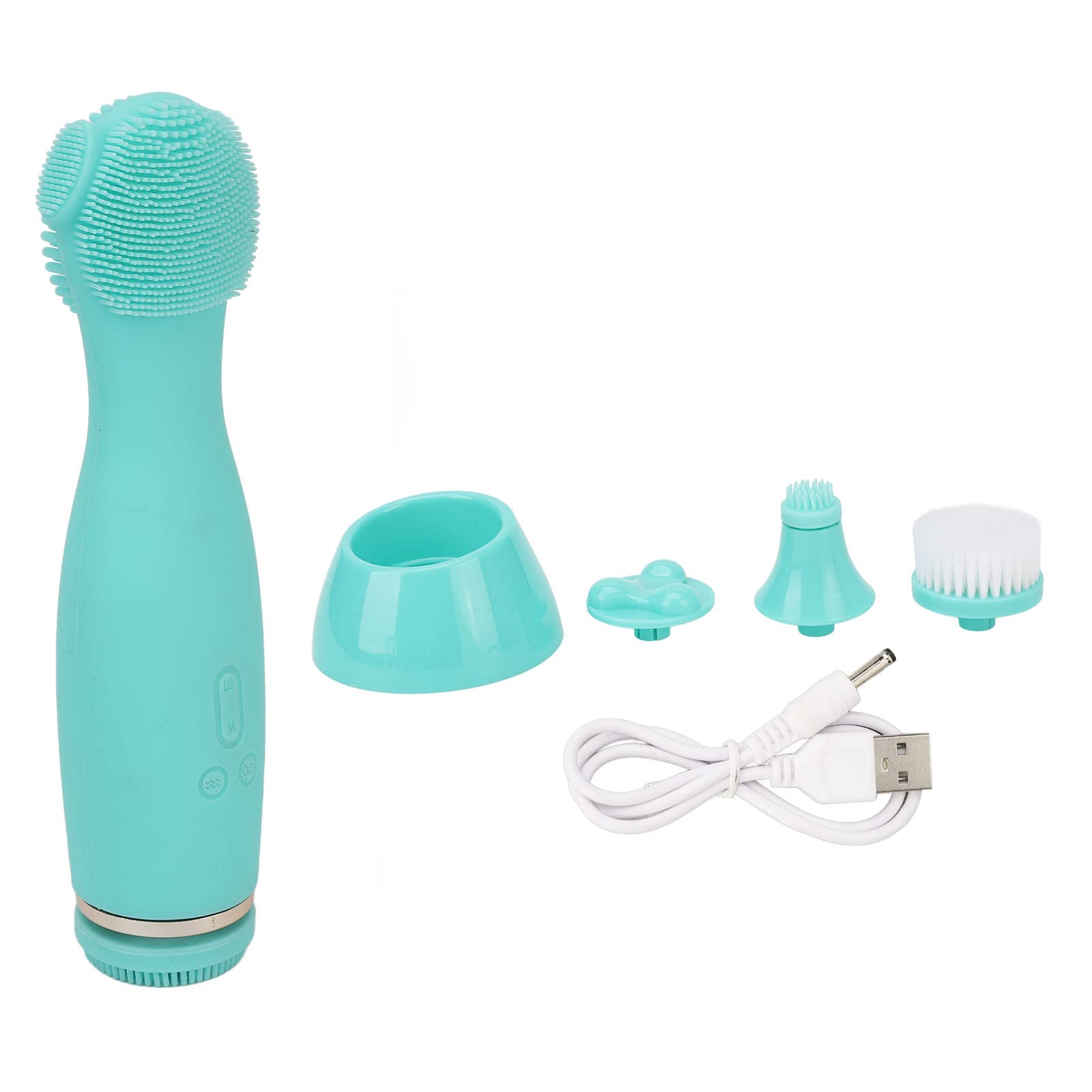 Escova de limpeza facial elétrica de Vomeko, escova de massagem esfoliante facial, escova