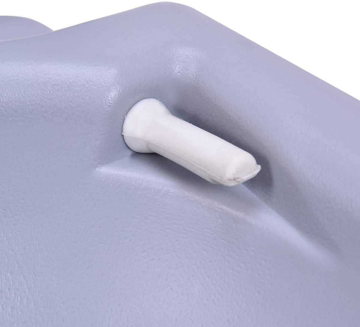 RELAX4LIFE Campingtoilette mobil, tragbare Toilette, mobiles WC Abnehmbarer Wassertank 20 L, Campingklo Bequeme Sitzhöhe 42 cm, Reisetoilette mit Pumpe, Outdoor WC für Reisen, Camping und Wohnmobil