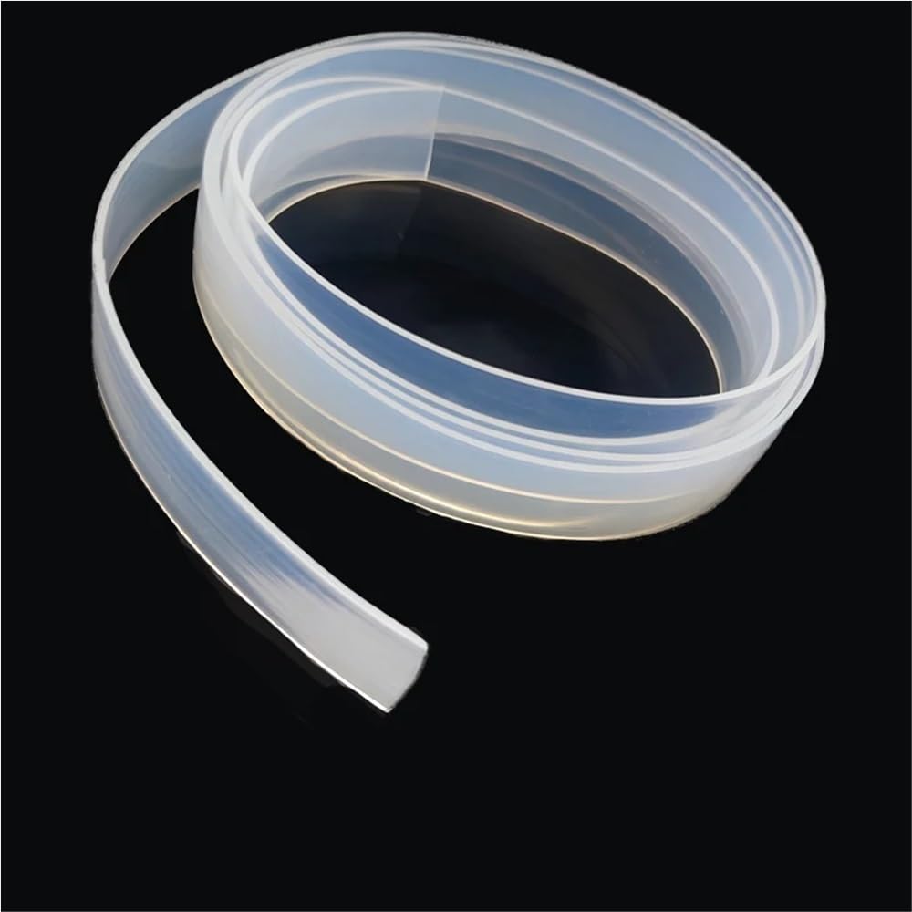 Tira de sellado de caucho de silicona de 1 metro: resistente a altas temperaturas, resistente al agua(2mmx40mm)