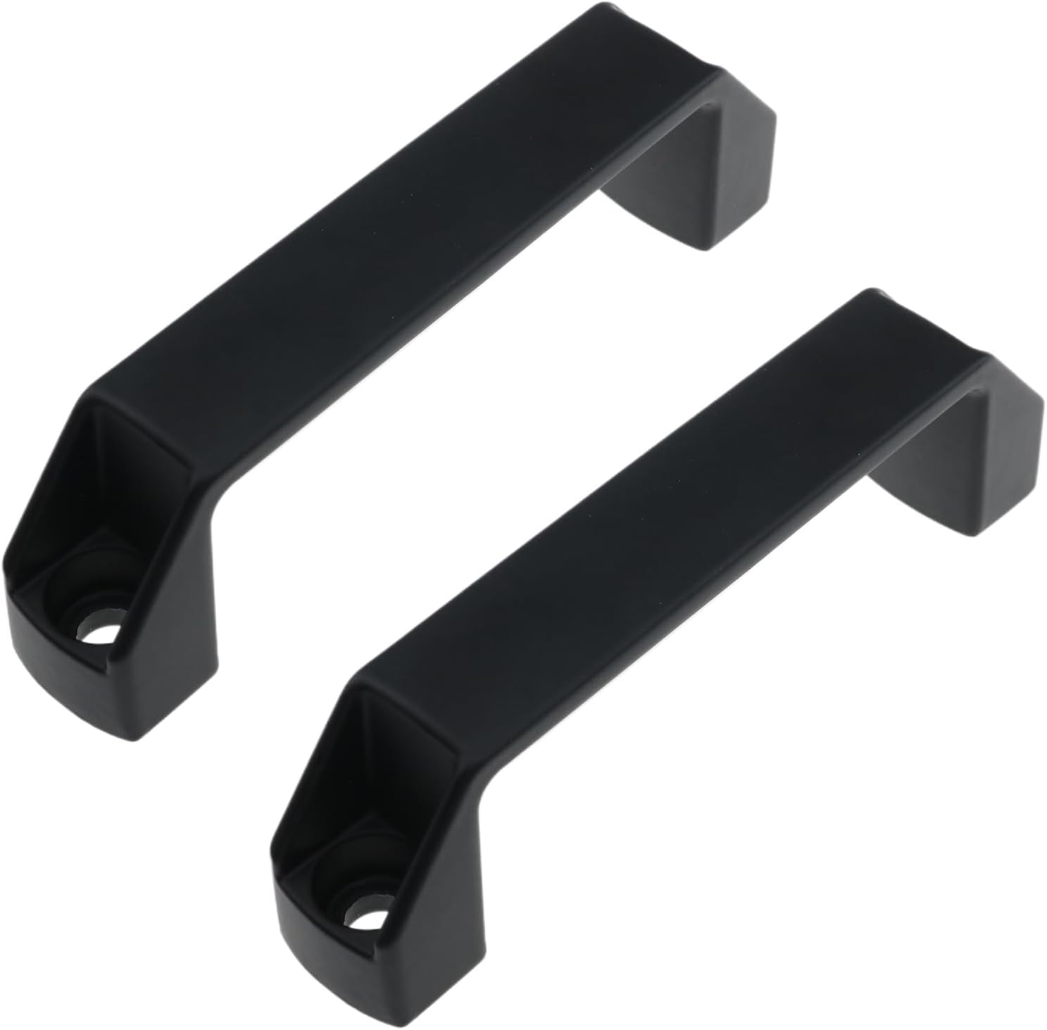 Industrial Pull Handle 120mm for 3030 & 4040 Aluminum Extrusion Aluminum Alloy Handles with M6 M8 Screws and Nuts for CNC Machine, Enclosure, Cabinet, T-Slotted Frames (Black)