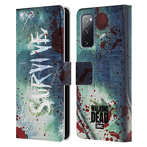Coque portefeuille Samsung S20 FE au design AMC The Walking Dead en cuir synthétique durable