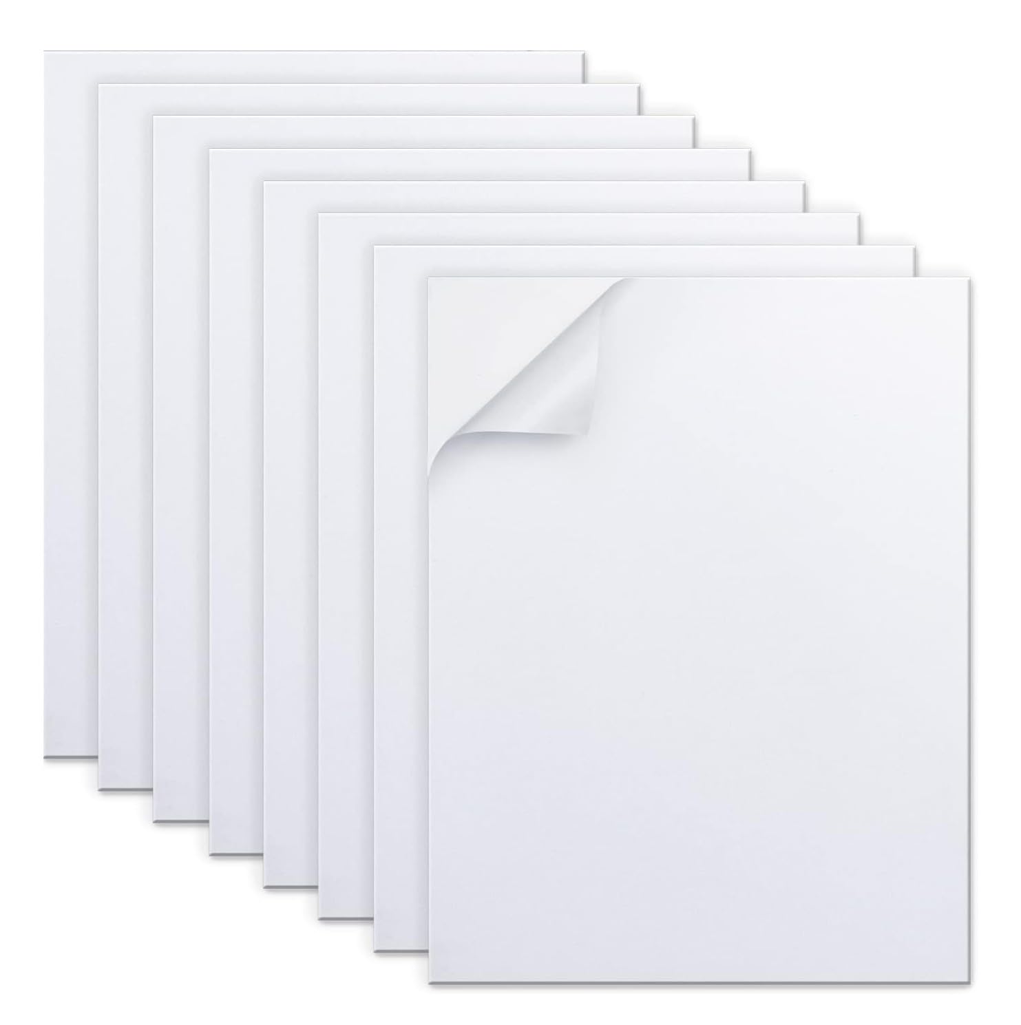Gomma Eva Adesiva Bianco 300mm x 200mm x 2mm Pannello Autoadesivo Antiscivolo 8Pcs