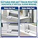 Sliding Window Locks (6 Sets), Security Window Locks with Keys, Adjustable Aluminum Sliding Window Stops, Easy Installation Without Drilling, for Vertical and Horizontal Sliding Windows (Silver)