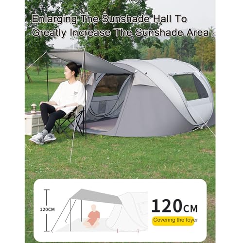 Carpa instantánea para 3-4 personas pop-up miniatura 3