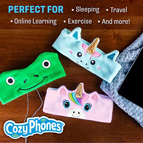 Cozyphones Over The Ear Headband Headphones - Kids Wireless Headphones Volume Limited With Thin Speakers & Super Soft Fleece Headband - Panda #TOP5