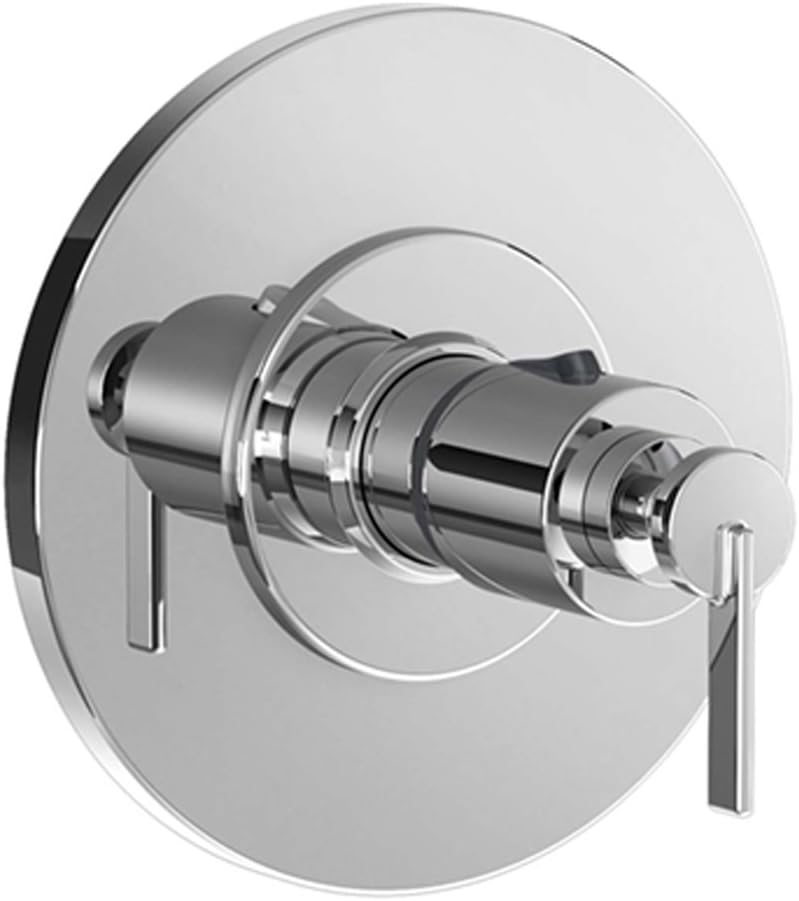 Jado 847708.100 Stoic Thermostatic Mixing Valve Trim with Cy Handle, Polished Chrome Faucet