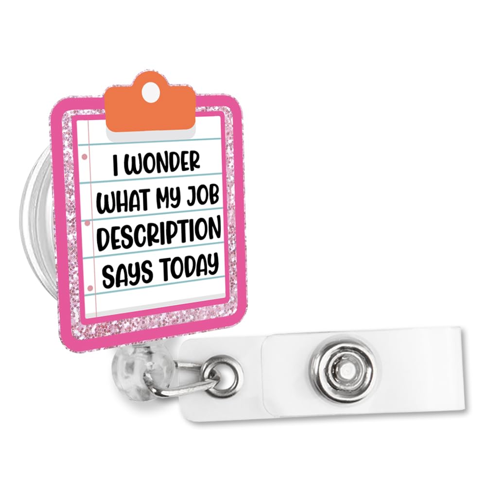 Sixrip Nurse Practitioner Badge Reel - Silver Glitter Irregular Shape, Retractable ID Holder With Alligator Clip