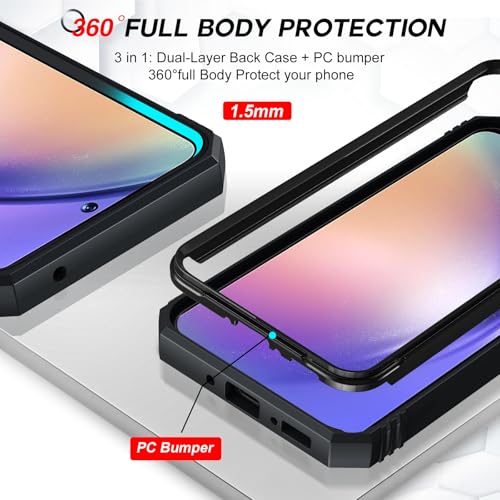 Protéger mon Samsung A54 5G : coque noire antichoc de voyage - 5