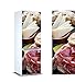 Pegatinas Vinilo para Frigorífico Platos jamón y Queso | Varias Medidas 200 x 60 cm | Adhesivo Resistente y de Fácil Aplicación | Pegatina Adhesiva Decorativa de Diseño Elegante