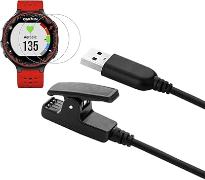 Amazon Co Jp X1 For Garmin ガーミン Forerunner 235 235j 230j用充電クレードル クリップ式 Usb 充電ケーブル チャージャ X2枚入り Free 専用ガラス 衝撃吸 235 家電 カメラ