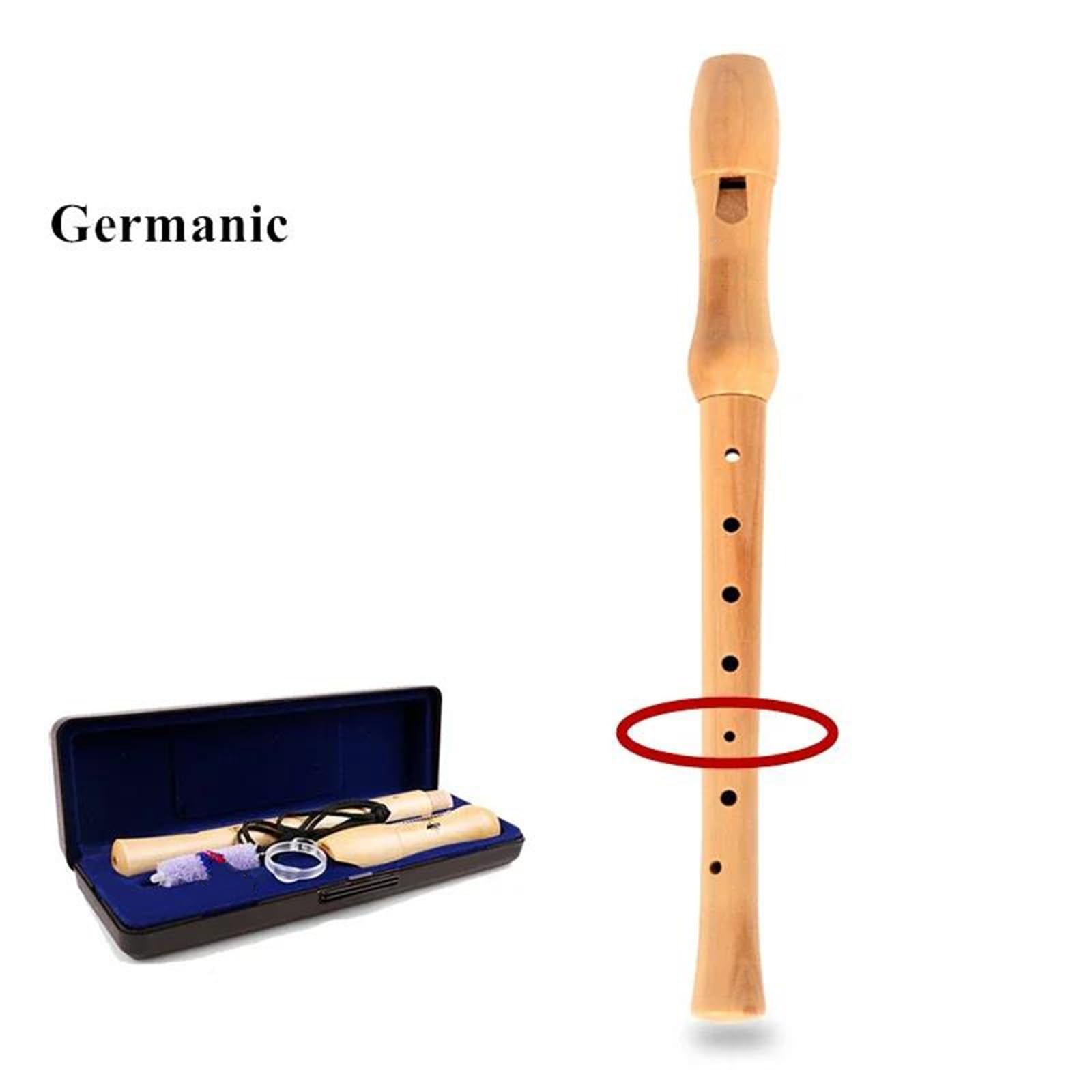 Blockflöte Vertikale Sopranblockflöte Aus Holz Mit 8 Löchern Deutsch/britisch | Der Klang der Flöte ist hell, weich, schön und präzise. (Germanisch)