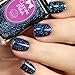 Sapphire - navy blue glitter holographic nail polish by Cupcake Polish