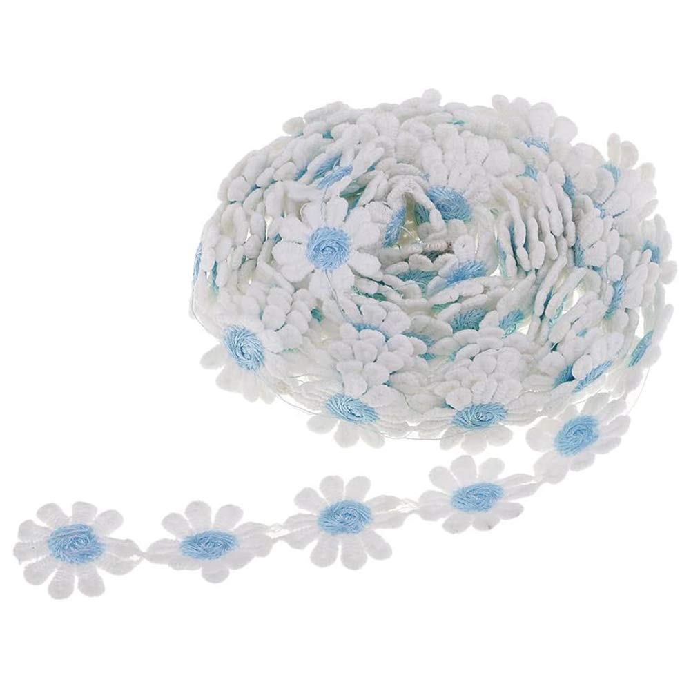 Nastro Di Cotone Floreale Nastro In Pizzo Di Cotone Con Ricamo Floreale - Passamaneria 2,7 M X 27 Cm Per Cucito E Decorazioni Passamaneria In Pizzo