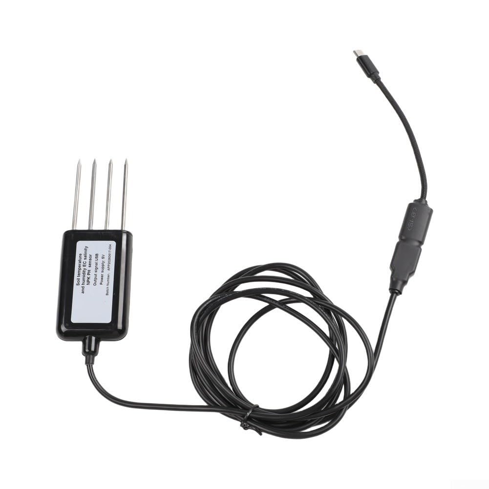 USB sensore da pavimento NPK PH Temp IP68 2M cavo USB sensore da pavimento | Per Android per Hongmeng in tempo reale App agricoltura orticoltura accessori