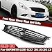 Front Bumper Grille Grill for Infiniti G37 G25 2010-2013 Q40 4 Door Sedan Glossy Black