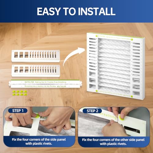 Image of 20X20X2 Air Filter AC Furnace MERV 13 Comparable with MPR 1900 FPR 10 HVAC Air Condition cabin Vent Fan Electrostatic Pleated Actual Size 19.75 x 29.5 x 1.75 6 Packs