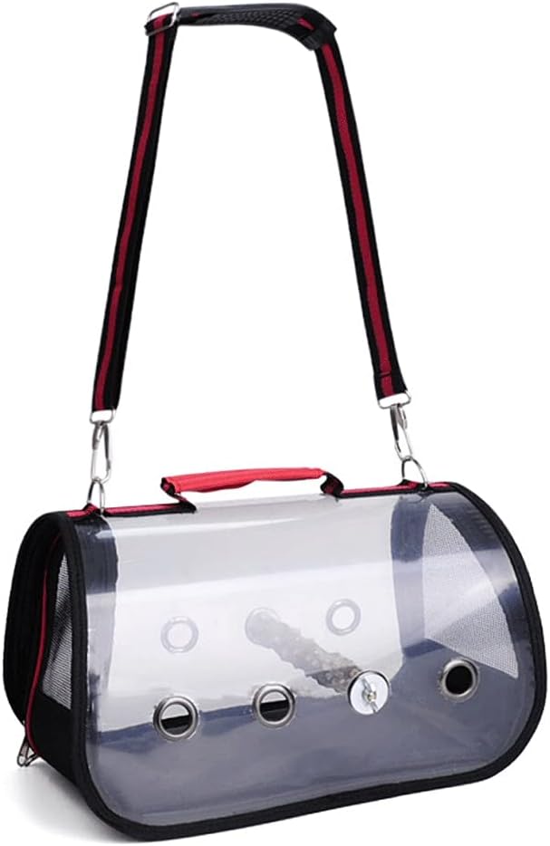 YYDS Small Bird Travel Cage Transparent and Breathable Bird Parrot Travel Carrier Lightweight Bird Travel Bag for Small Birds (Size : 321718cm)