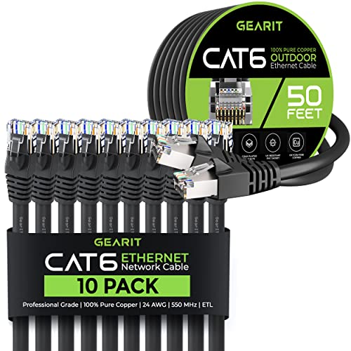 Cable Ethernet Cat6 GEARit Pack de 10 piezas miniatura 1