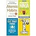 Price comparison product image Atomic Habits, How to be a Productivity Ninja, Eat That Frog, The One Thing 4 Books Collection Set