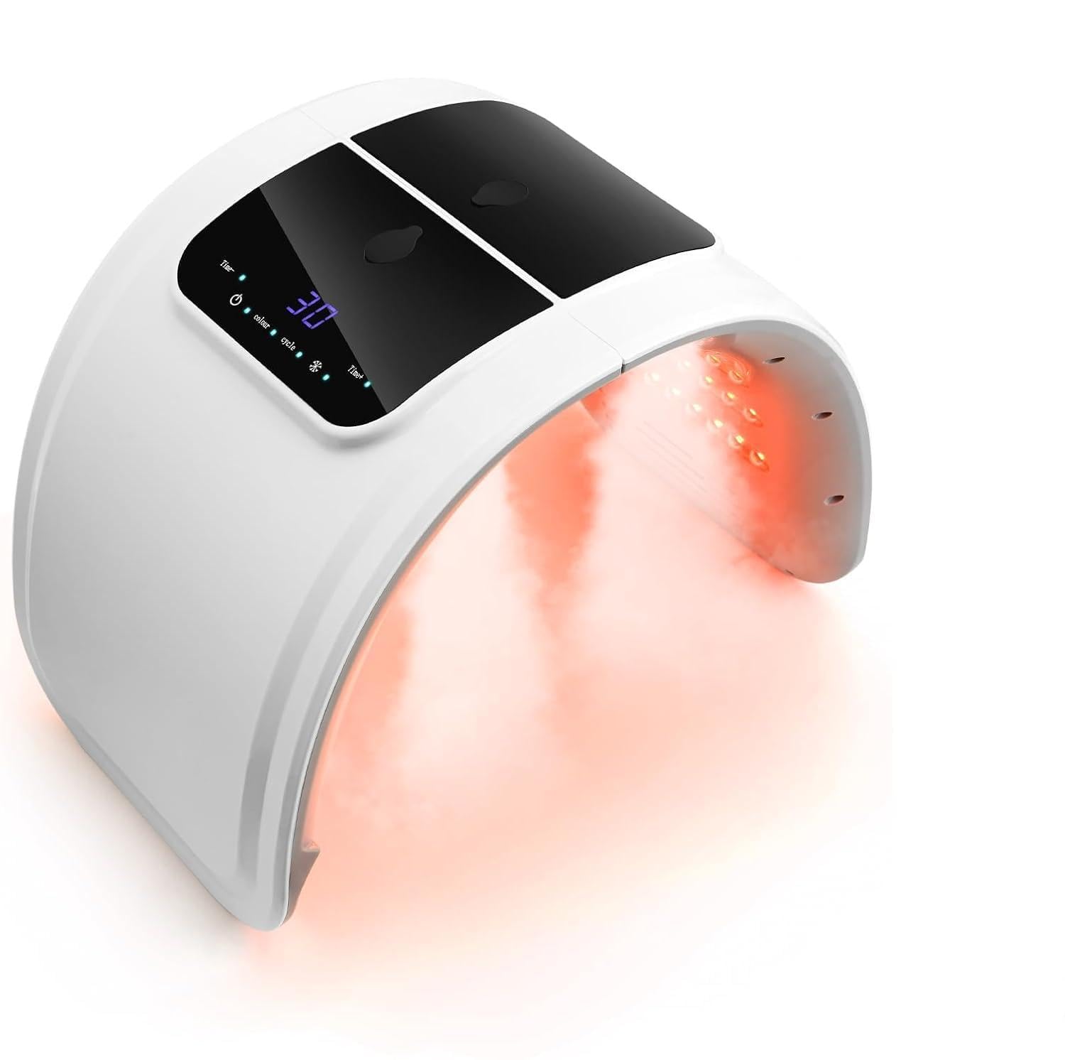 Led Mask Rotlicht Maske Gesicht: YUITONG 7 Arten von Lichtwellen und Zirkulierendes Licht - Sprühfunktion Befeuchtung und Pflege Led Maske Gesicht - Klappbar Led Gesichtsmaske Lichttherapie Maske