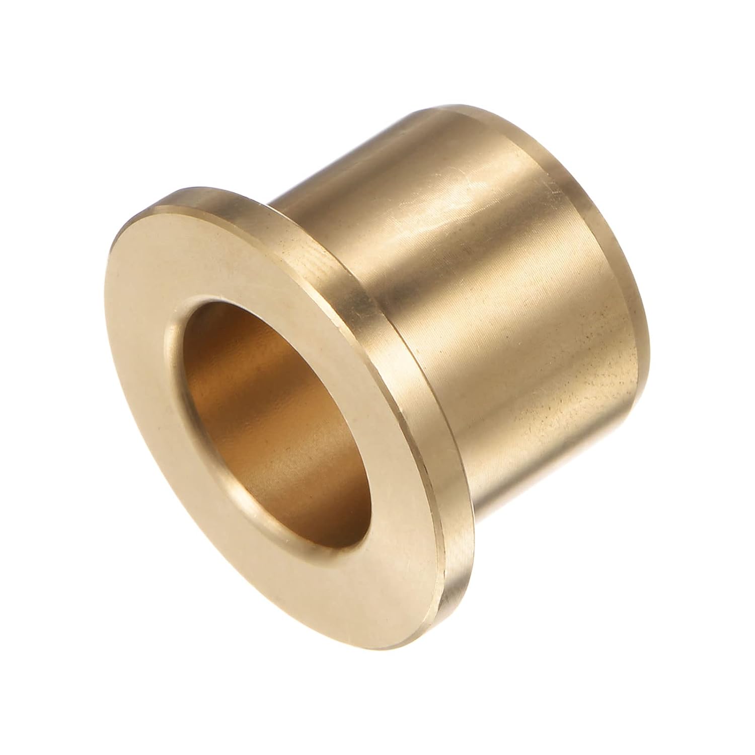 HARFINGTON 2pcs Flange Bearing Sleeve 16mm Bore 22mm OD 20mm Length 3mm Flange Thickness Bronze Bushing Self-Lubricating Bushings Sleeve for Industrial Equipment
