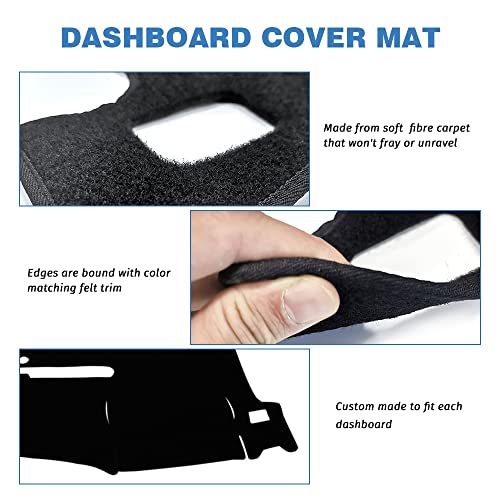 image for Apeixoto Dashboard Cover Compatible with 2007-2013 Chevy Silverado GMC
