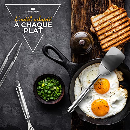 Set d'ustensiles de cuisine en acier inoxydable de 26 pièces,accessoires de cuisine, set de cuisson , ensemble complet d'accessoires de cuisine – Image 6