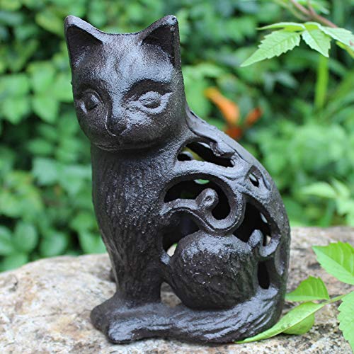 Adornos de gato en hierro forjado Koliyn, la decoración retro ideal para terrazas y jardines 4